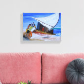 Jangadeiros Canvas Afdruk (Insitu (Woonkamer))