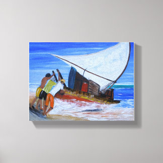 Jangadeiros Canvas Afdruk