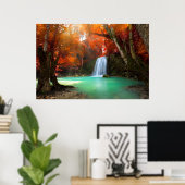 Jangle Landscape | Kanchanaburi, Thailand Poster (Thuiskantoor)