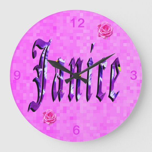 Janice Girls Name Logo, Grote Klok (Voorkant)