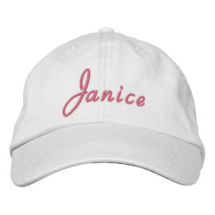 Janice Name Geborduurde Pet