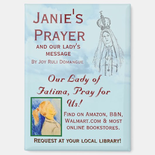 Janie's Prayer Promotional Magneet (Voorkant)