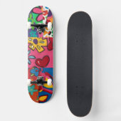 Janina's Bloemstukwerk Skateboard (Voorkant)