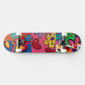 Janina's Bloemstukwerk Skateboard (Horizontaal)