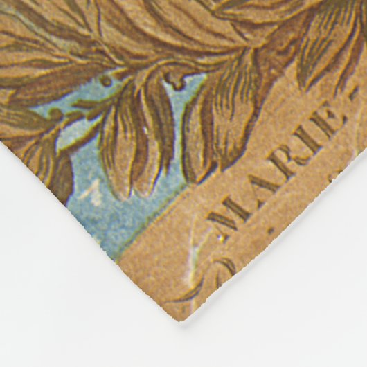 Janinet Portret van Marie-Antoinette Fine Art Fleece Deken (Hoek)