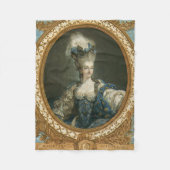 Janinet Portret van Marie-Antoinette Fine Art Fleece Deken (Voorkant)