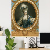 Janinet Portret van Marie-Antoinette Fine Art Poster (Thuiskantoor)