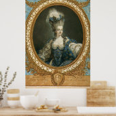 Janinet Portret van Marie-Antoinette Fine Art Poster (Keuken)