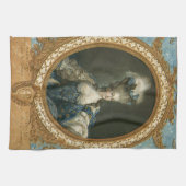 Janinet Portret van Marie-Antoinette Fine Art Theedoek (Horizontaal)