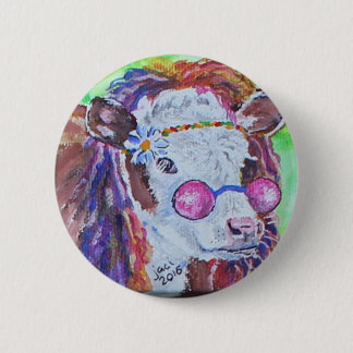 Janis Cow Ronde Button 5,7 Cm