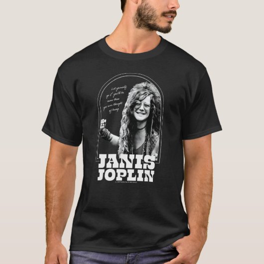 Janis Joplin - Laat jezelf meer zijn T-shirt (Voorkant)
