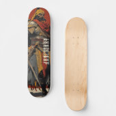 Janissary Warrior Illustration Persoonlijk Skateboard (Voorkant)