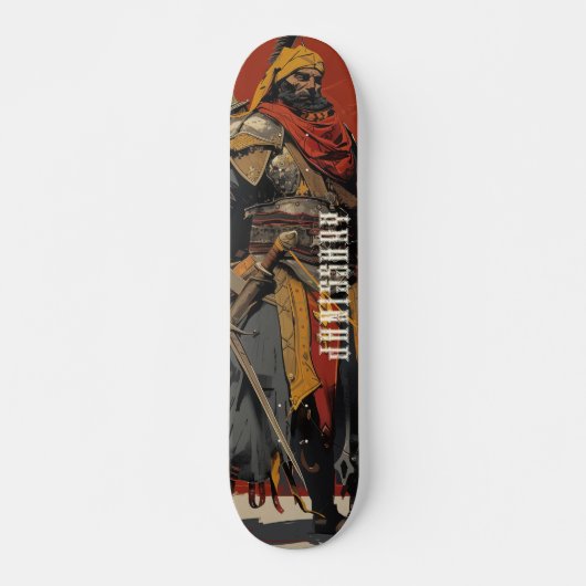 Janissary Warrior Illustration Persoonlijk Skateboard (Voorkant)