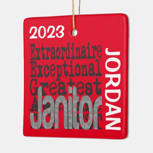 Janitor Buitengewoon CUSTOM Keramisch Ornament (Links)