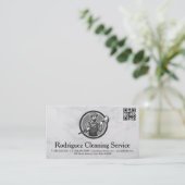 Janitor | Cleaning Servicemen Visitekaartje (Staand voorkant)