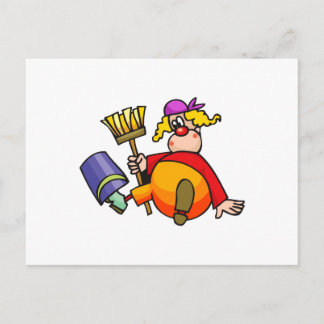 Janitor Clown Briefkaart