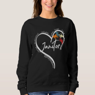 Janitor Graphic T - shirts Topjes terug naar schoo