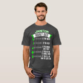 Janitor Hourly Rate School Custodian T-shirt (Voorkant volledig)