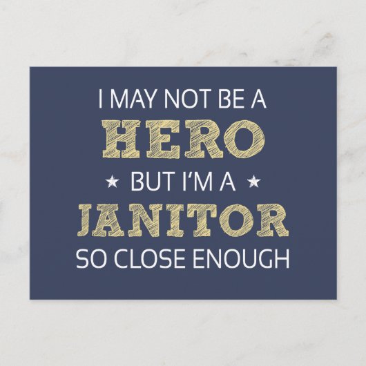 Janitor Humor Novelty Briefkaart (Voorkant)
