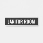 Janitor Kamer deurnaam bord voor kastruimte Deurbordje (Voorkant)