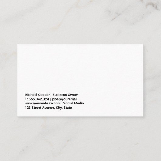 Janitor Mopping | Schoonmaken van vloeren Visitekaartje (Achterkant)