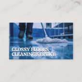 Janitor Mopping | Schoonmaken van vloeren Visitekaartje (Voorkant)