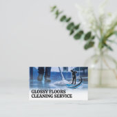 Janitor Mopping | Vloerreinigingsdiensten Logo Visitekaartje (Staand voorkant)