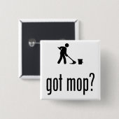 Janitor Vierkante Button 5,1 Cm (Voorkant /achterkant)