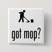 Janitor Vierkante Button 5,1 Cm (Voorkant)