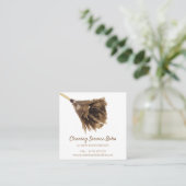 Janitorial Cleaning Service maid Simple Vierkante Visitekaartje (Staand voorkant)