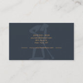 Janitorial Housekeeping Cleaning Pro Men Navy Visitekaartje (Achterkant)
