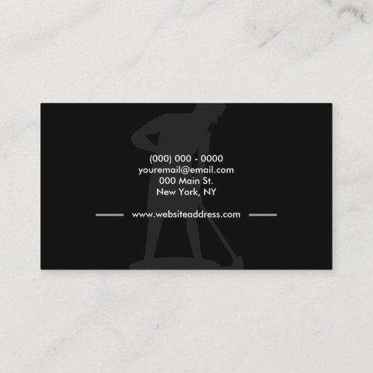 Janitorial Housekeeping Cleaning Service Pro Manne Visitekaartje (Achterkant)