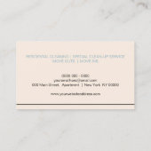 Janitorial Maid Blush House Cleaning Services Visitekaartje (Achterkant)