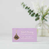 Janitorial maid House Cleaning Marketing Visitekaartje (Staand voorkant)