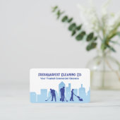 Janitorial Schoonmaak Visitekaartje (Staand voorkant)