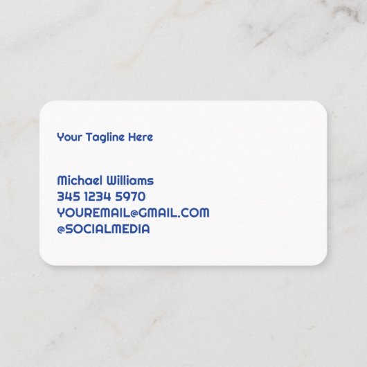 Janitorial Schoonmaak Visitekaartje (Achterkant)