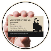 Janitorial Services Visitekaartje ontwerp