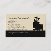 Janitorial Services Visitekaartje ontwerp (Voorkant)