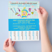 Janitorial Tickets Adverteren Maid Flyer (Hand)