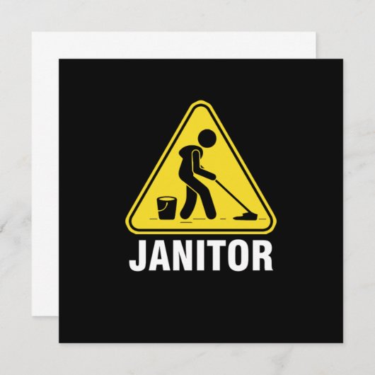 Janitors Gi Kaart (Voorkant / Achterkant)