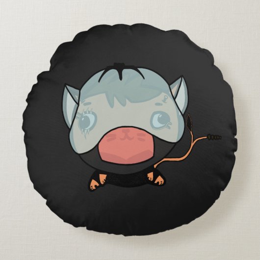 Jank Jax Rond Kussen (Voorkant)