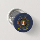 Jankende Beagle, Leuke Pretentielke Hond T-Shirt Ronde Button 3,2 Cm (Voorkant /achterkant)