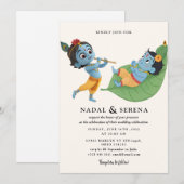 janmashtami Wedding Kaart (Voorkant / Achterkant)