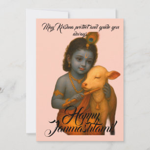 Janmashtami-Wenskaart Feestdagenkaart