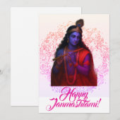 Janmashtami-Wenskaart Feestdagenkaart (Voorkant / Achterkant)