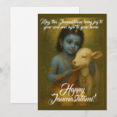 Janmashtami-Wenskaart Feestdagenkaart (Voorkant / Achterkant)
