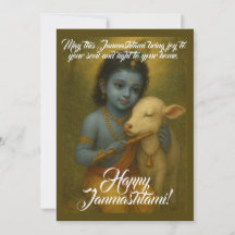 Janmashtami-Wenskaart