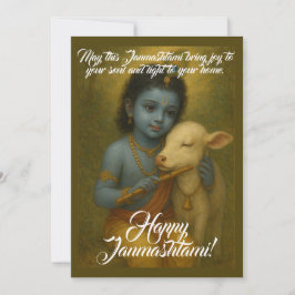 Janmashtami-Wenskaart Feestdagenkaart