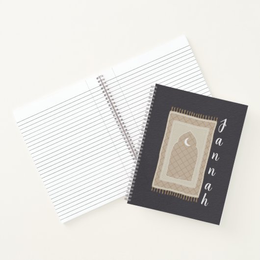 Jannah gebedsmat geïnspireerd notitieboek (Binnen)