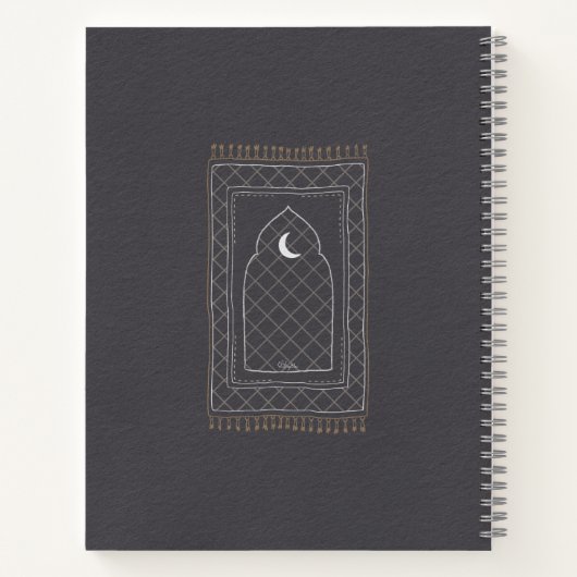 Jannah gebedsmat geïnspireerd notitieboek (Achterkant)